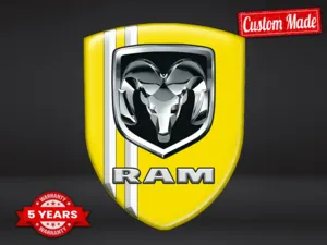 Dodge Epoxy Domes Sticker Edle Edition Glänzende Badges